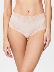 Chantelle Figi klasyczne z wysokim stanem Soft Stretch C11G80 Beżowy. Brązowe figi Chantelle, bez wzorów, z syntetyku. Za 59.99 zł.