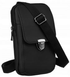 Mini torebka damska Rovicky DHN-201-CLB czarna. Czarne torby na ramię ROVICKY, bez wzorów, ze skóry ekologicznej, na ramię, bez dodatków. Za 66.49 zł.
