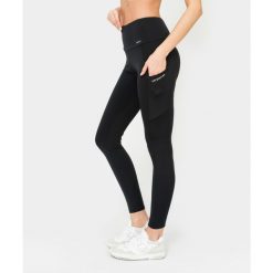 Legginsy z kieszeniami Carpatree Libra czarne. Czarne legginsy Carpatree, m, bez wzorów, z materiału, z podwyższonym stanem. W wyprzedaży za 164.99 zł.