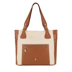 Torebka Beverly Hills Polo Club. Brązowe shopper Beverly Hills Polo Club, bez wzorów, bez dodatków. Za 229.99 zł.