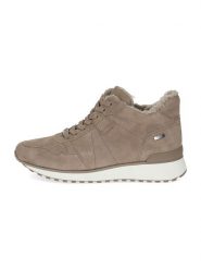 Caprice Skórzane sneakersy w kolorze jasnobrązowym rozmiar: 40. Brązowe trampki Caprice, bez wzorów, z materiału, za kostkę, bez zapięcia. Za 233.33 zł.