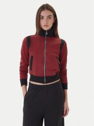 Adidas Bluza Houndstooth JY3461 Czerwony Regular Fit. Czerwone bluzy Adidas, xs, bez wzorów, z bawełny, bez kaptura. Za 399.99 zł.