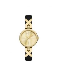 Armani Exchange Zegarek Ava AX5833 Złoty. Żółte, analogowe zegarki Armani Exchange, złote. Za 789.99 zł.
