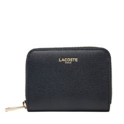 Portfel Lacoste. Czarne portfele Lacoste, bez wzorów. Za 474.99 zł.