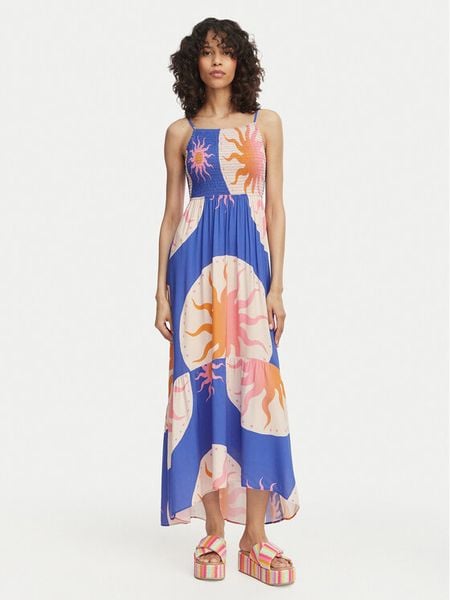 Maaji Sukienka letnia Isadora PT2123CLD010 Niebieski Regular Fit. Niebieskie sukienki Maaji, na lato, s, bez wzorów, z wiskozy, bez kołnierzyka, bez ramiączek. Za 376.99 zł.