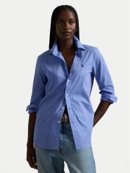 Polo Ralph Lauren Koszula 211941509001 Niebieski Slim Fit. Niebieskie koszule Polo Ralph Lauren, bez wzorów, z bawełny, bez kołnierzyka, bez ramiączek. Za 489.99 zł.