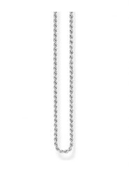 Thomas Sabo Srebrny naszyjnik - dł. 80 cm rozmiar: 40 cm. Szare naszyjniki Thomas Sabo, srebrne. Za 140.95 zł.