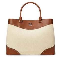 Torebka LAUREN RALPH LAUREN. Brązowe shopper Lauren Ralph Lauren, bez wzorów, bez dodatków. Za 1,509.00 zł.
