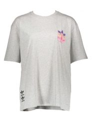 Adidas Koszulka "TEE" w kolorze szarym rozmiar: 38. Szare bluzki Adidas, bez wzorów, z bawełny, bez kołnierzyka, bez ramiączek. Za 109.52 zł.