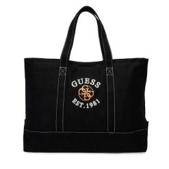 Torebka Guess. Czarne shopper Guess, z aplikacjami, bez dodatków. Za 299.99 zł.