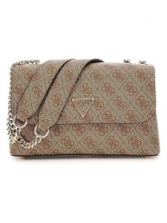 Guess Torebka w kolorze beżowym - 24 x 18 x 6 cm rozmiar: onesize. Brązowe torby na ramię Guess, z aplikacjami, z materiału, na ramię, bez dodatków. Za 382.99 zł.