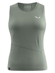 Salewa Top funkcyjny "Puez Sporty Dry" w kolorze zielonym rozmiar: 42. Zielone topy Salewa, bez wzorów, z materiału, bez kołnierzyka, bez ramiączek. Za 92.42 zł.