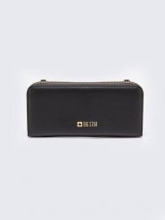 BIG STAR Portfel w kolorze czarnym - 20 x 9,5 cm rozmiar: onesize. Czarne portfele Big Star, bez wzorów, z materiału. Za 99.99 zł.