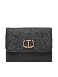 TWINSET Portfel damski 251TD8065 Czarny. Czarne portfele Twinset, bez wzorów, ze skóry. Za 329.99 zł.