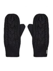 Eisbär Rękawiczki Damskie Afra Mittens 80135 Czarny. Czarne rękawiczki Eisbar, bez wzorów, z dzianiny. Za 229.99 zł.