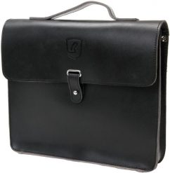 Brave Classic Torba Rowerowa na Ramę ze Skóry Czarna. Czarne torby na ramię bez wzorów, z materiału, eleganckie, na ramię, bez dodatków. Za 990.95 zł.