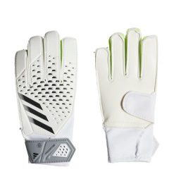 Predator Training Gloves. Białe rękawiczki Adidas, bez wzorów, z materiału, sportowe. Za 97.25 zł.