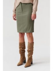 TATUUM Spódnica w kolorze khaki rozmiar: 42. Brązowe spódnice Tatuum, bez wzorów, z bawełny, midi. Za 114.44 zł.