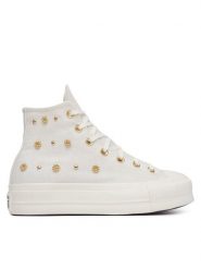 Converse Trampki Chuck Taylor All Star Heathered Glam A16892C Écru. Białe trampki Converse, bez wzorów, z materiału, bez zapięcia. Za 449.99 zł.