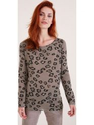 Heine Koszulka w kolorze szarobrązowo-czarnym rozmiar: 38. Brązowe bluzki Heine, bez wzorów, bez kołnierzyka, bez ramiączek. Za 43.99 zł.