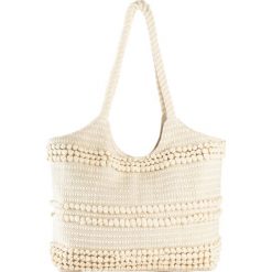 Torba shopper materiałowa. Brązowe shopper bonprix, bez wzorów, z materiału, bez dodatków. Za 109.99 zł.