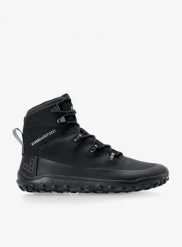 Buty turystyczne damskie Vivobarefoot Tracker Textile AT. Czarne trekkingi Vivobarefoot, z materiału, trekkingowe. Za 945.99 zł.