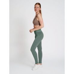 Damskie legginsy mid-rise Hummel TE Christel. Szare legginsy Hummel, xs, bez wzorów, z dzianiny. Za 139.50 zł.