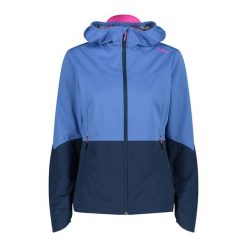Kurtka softshell damska CMP Fix Hood. Niebieskie kurtki sportowe CMP, s, bez wzorów, z softshellu, bez kaptura, trekkingowe. Za 359.99 zł.