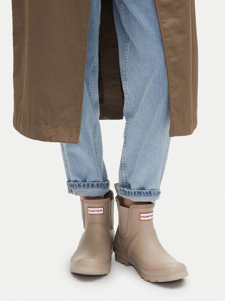 Hunter Kalosze HFW-001 Beżowy jasny. Brązowe kalosze Hunter, bez wzorów, z kauczuku. Za 219.99 zł.