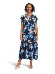 BETTY & CO Sukienka w kolorze granatowo-kremowym rozmiar: 36. Niebieskie sukienki Betty & Co, bez wzorów, bez kołnierzyka, bez ramiączek, maxi. Za 109.95 zł.