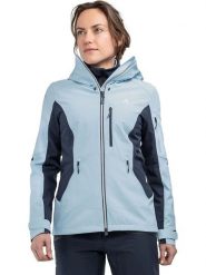 Schöffel Kurtka softshellowa "Matrei L" w kolorze granatowo-błękitnym rozmiar: 42. Niebieskie kurtki sportowe Schöffel, l, bez wzorów, bez kaptura, outdoorowe. Za 325.79 zł.