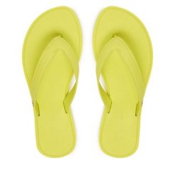 Japonki Tommy Hilfiger. Żółte klapki TOMMY HILFIGER, bez wzorów, bez obcasa. Za 189.99 zł.