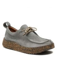 Comfortfusse Skórzane trzewiki w kolorze szarym rozmiar: 40. Szare półbuty sznurowane Comfortfüße, bez wzorów, ze skóry, eleganckie, bez obcasa, bez zapięcia. Za 260.99 zł.