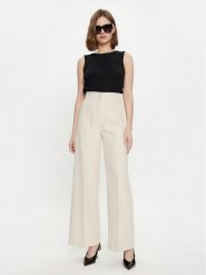 Maryley Spodnie materiałowe 24EB680/43GE Beżowy Wide Leg. Brązowe spodnie materiałowe Maryley, s, bez wzorów, z materiału. Za 269.99 zł.