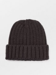 Becksöndergaard Czapka beanie w kolorze ciemnobrązowym rozmiar: onesize. Brązowe czapki Becksöndergaard, bez wzorów, z materiału. Za 82.99 zł.