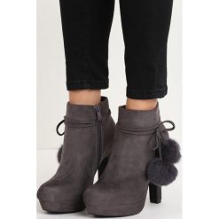 Szare Botki Kick The Wind. Szare botki Born2be, bez wzorów, bez obcasa, na słupku, bez zapięcia. Za 79.99 zł.
