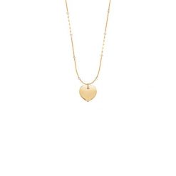 Naszyjnik z sercem na łańcuszku Sublime z emalią pozłacany. Żółte naszyjniki Lilou, pozłacane. Za 238.00 zł.