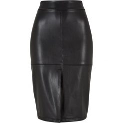 Ołówkowa Spódnica Damska Ze Skóry Syntetycznej. Czarne spódnice Urban Classics, s, bez wzorów, ze skóry, ołówkowe. Za 163.99 zł.