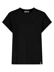 Eight2Nine Koszulka w kolorze czarnym rozmiar: S. Czarne bluzki Eight2Nine, s, bez wzorów, z bawełny, bez kołnierzyka, bez ramiączek. Za 52.55 zł.