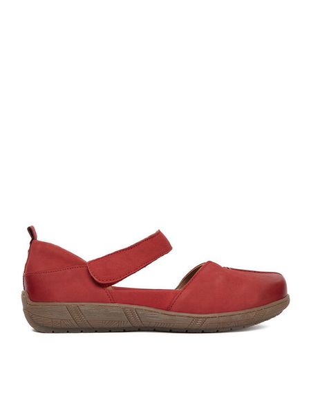 Go Soft Półbuty CEO-WI23-COMFORT-06 Czerwony. Czerwone czółenka GO SOFT, bez wzorów, z nubiku, bez obcasa, na obcasie, bez zapięcia. Za 139.99 zł.