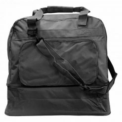 Torba sportowa Softee Equipo. Czarne torby na ramię SOFTEE, bez wzorów, z materiału, sportowe, na ramię, bez dodatków. Za 165.99 zł.
