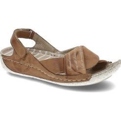 Brązowe Sandały Carinii Wygodne Skórzane Buty. Brązowe sandały Carinii, bez wzorów, ze skóry, biznesowe, bez obcasa, na platformie, bez zapięcia. Za 139.00 zł.