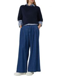 S.Oliver Sweter w kolorze granatowym rozmiar: 44. Niebieskie swetry S.Oliver, s, bez wzorów, bez ramiączek. Za 108.99 zł.