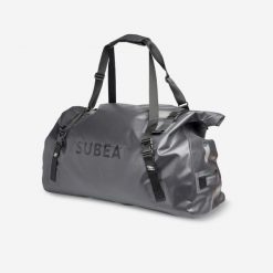 Torba nurkowa Decathlon SCD 100 l IPX6. Czarne torby na ramię DECATHLON, bez wzorów, z materiału, na ramię, duże, bez dodatków. Za 319.99 zł.