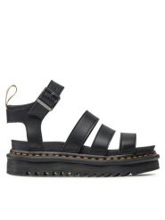 Dr. Martens Sandały V Blaire 23806001 Czarny. Czarne sandały Dr. Martens, bez wzorów, ze skóry, bez obcasa, na płaskiej podeszwie, bez zapięcia. Za 599.99 zł.