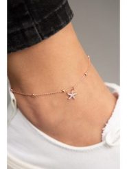 Lodie Silver Srebrna bransoletka z zawieszką na kostkę rozmiar: onesize. Szare bransoletki Lodie Silver, z cyrkonią, srebrne. Za 43.99 zł.