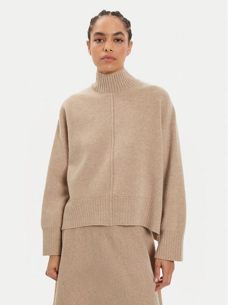 IVY OAK Sweter Kareen Rose IO113147 Beżowy Loose Fit. Brązowe swetry IVY & OAK, xl, bez wzorów, z wełny, bez ramiączek. Za 919.99 zł.