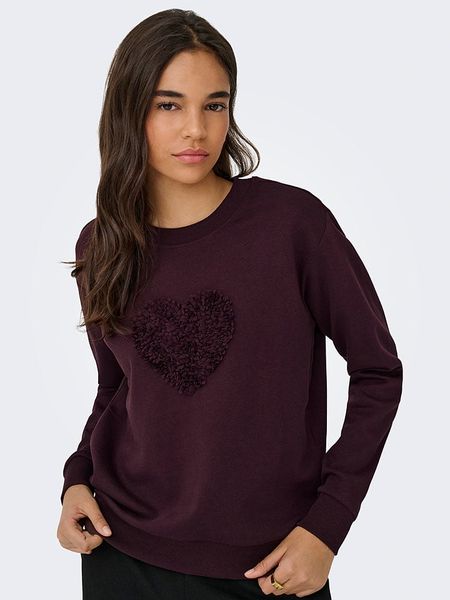 JDY Bluza "Paris" w kolorze bordowym rozmiar: S. Czerwone bluzy JDY, s, bez wzorów, z bawełny, bez kaptura. Za 70.24 zł.