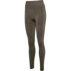 Damskie legginsy Hummel Flow. Brązowe legginsy Hummel, xl, bez wzorów, z dzianiny. Za 170.50 zł.