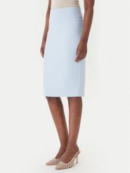 Rinascimento Spódnica ołówkowa CFC0128651003 Błękitny Slim Fit. Niebieskie spódnice Rinascimento, l, bez wzorów, z syntetyku, ołówkowe. Za 349.99 zł.